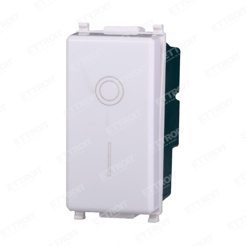 Interruttore Bipolare 2P 16A Ettroit EV0402 compatibile Vimar Plana