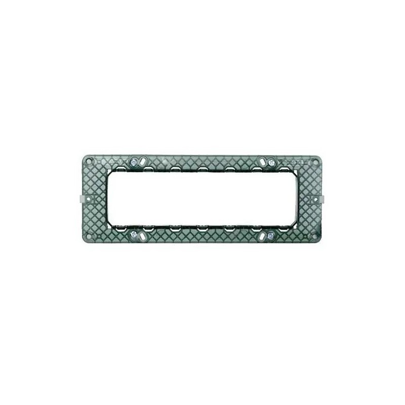 Supporto 7 posti Ettroit EV0207 compatibile Vimar Plana