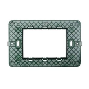 Supporto 3 posti Ettroit EV0203 compatibile Vimar Plana