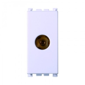 Ettroit Connettore TV Femmina Bianco VA2251B – Compatibile Serie Vimar Arké Bianca