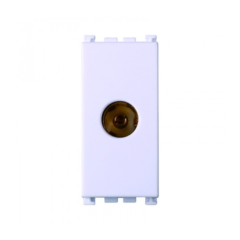 Ettroit Connettore TV Femmina Bianco VA2251B – Compatibile Serie Vimar Arké Bianca