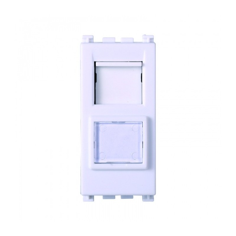 Ettroit Connettore TV Maschio Passante Bianco VA2253B – Compatibile Serie Vimar Arké Bianca