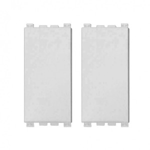 Ettroit Falso Polo 1 Posto (2 pz) Bianco VA0100B – Compatibile Serie Vimar Arké Bianca