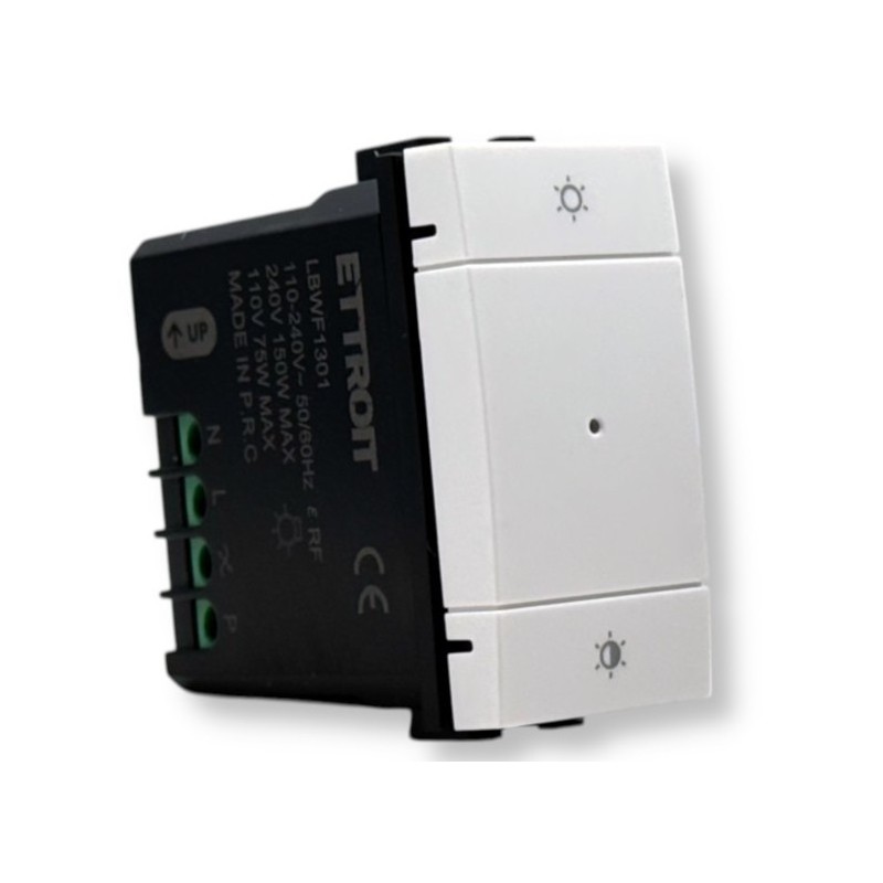 Interruttore Dimmer Wifi Smart Connesso Tuya Compatibile Con Living Light Bianca LBWF1301