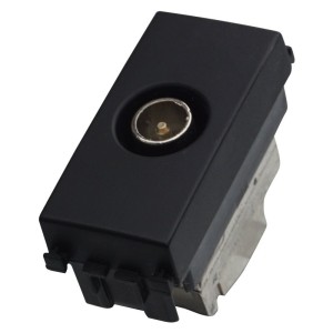 Connettore TV Maschio Passante da Incasso – Presa Antenna Coassiale IEC 9,5 mm Ettroit  VA2253