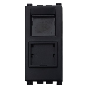Connettore RJ45 Cat.5 Nero – Presa Dati Ethernet da Incasso Compatibile Vimar Arké Nera Ettroit