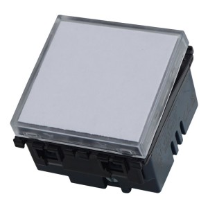 Pulsante 2P Portanome da Incasso – Pulsante Campanello/Citofono con Vano Etichetta Ettroit VA1901