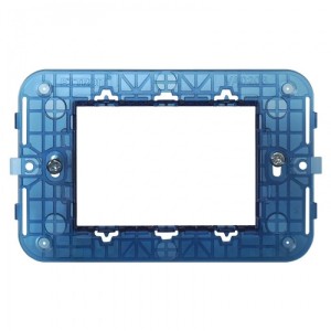 Supporto 3 Posti da Incasso Ettroit VA0203 – Telaio Universale per Placche 3 Moduli