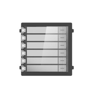 KIT Videocitofono IP Poe Hikvision 10 appartamenti Monitor bianco WIFI smart telecamera 2 mpx