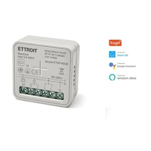 Interruttore Smart WiFi 1 Canale con Monitoraggio Consumi 10A Modulo Relè Compatibile Tuya Alexa Google