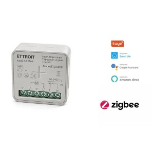 Interruttore Smart Zigbee Tapparella 1 Canale 2.5A Modulo Controllo Motore Compatibile Tuya Alexa Google