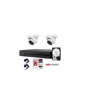 KIT VIDEOSORVEGLIANZA HIKVISION DVR 4 CANALI TELECAMERE DOME IR 40MT HD 1 TB