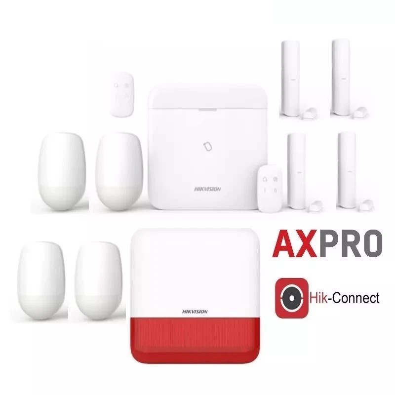 Kit Allarme Hikvision AXPRO GSM Antifurto Casa Wireless con Sirena e App