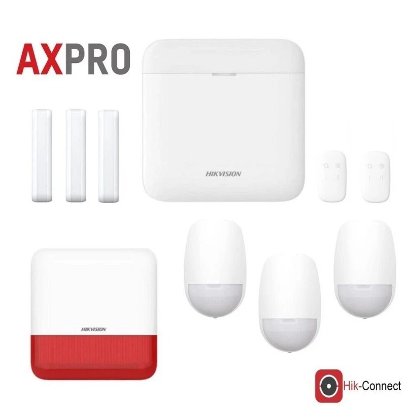 Kit Allarme Hikvision AXPRO GSM Antifurto Casa Wireless con Sirena e App