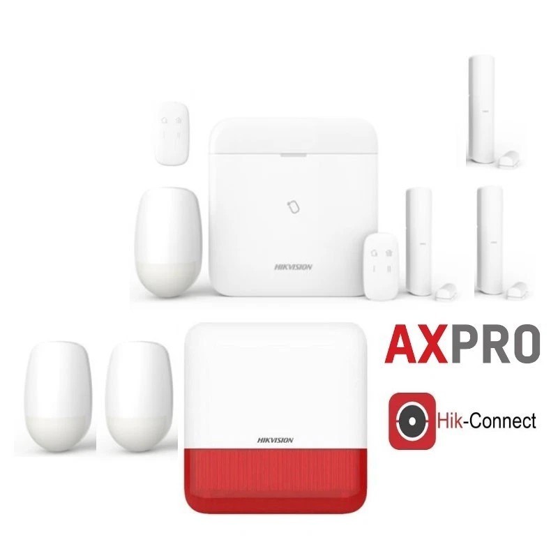 Kit Allarme Hikvision AXPRO GSM Antifurto Casa Wireless con Sirena e App