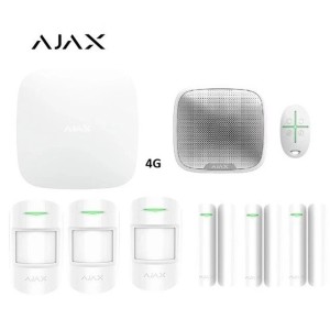 Kit Antifurto Ajax StarterKit 4g Allarme Wireless 3 Rivelatori PIR 3 Contatti Sirena Esterna