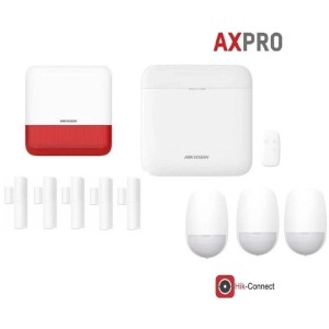 Kit Allarme Hikvision AXPRO GSM Antifurto Casa Wireless 3 Rivelatori 5 Contatti