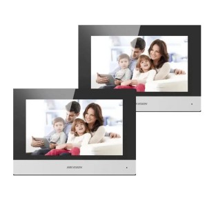 KIT Videocitofono Hikvision Intercom IP Monofamiliare 2 Monitor 7" Touch App