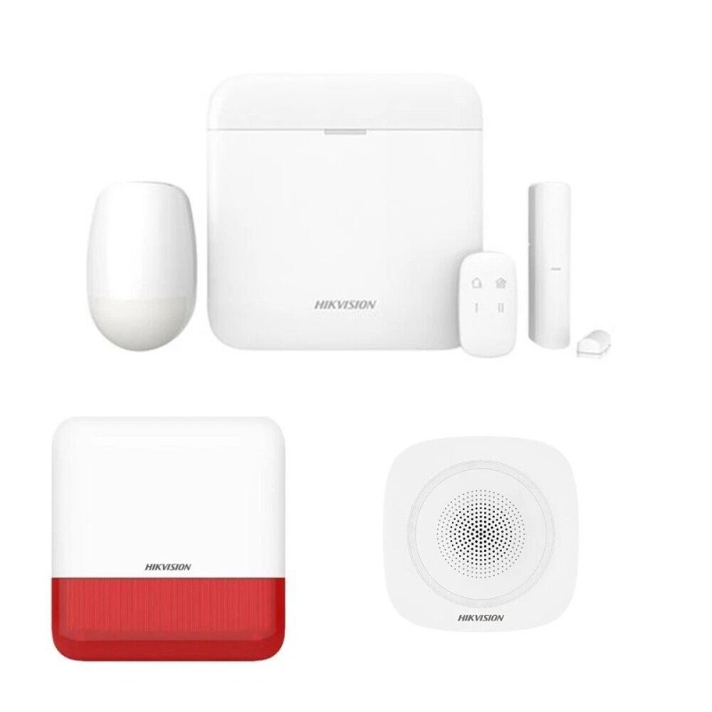 Kit Allarme Hikvision AXPRO GSM Antifurto Casa Wireless con Sirena e App
