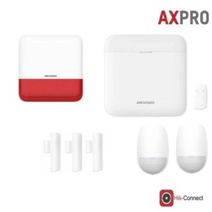 Kit Allarme Hikvision AXPRO GSM Antifurto Casa Wireless 2 Rivelatori 3 Contatti