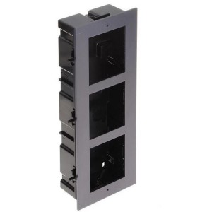 Cassetta da incasso 3 Moduli Hikvision Completa di Cornice