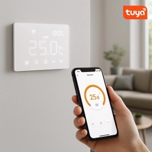 ETTROIT Smart Wifi Cronotermostato Caldaia Incasso Digitale Touch screen Bianco