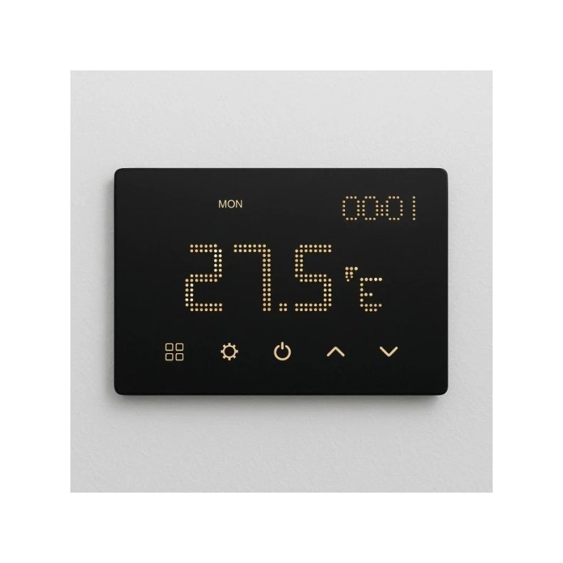 ETTROIT Smart Wifi Cronotermostato Caldaia da Incasso Digitale Touch screen Nero