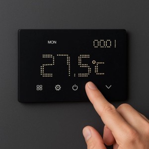ETTROIT Smart Wifi Cronotermostato Caldaia da Incasso Digitale Touch screen Nero