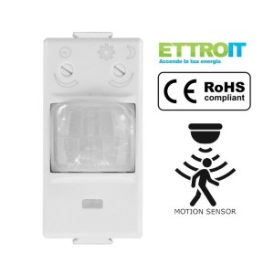 Sensore di Movimento 1 Modulo Bianco Compatibile BTicino Matix MT1800