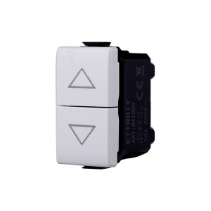 Pulsante Doppio Saliscendi Tapparella 1p 10A Compatibile Bticino Matix MT1202