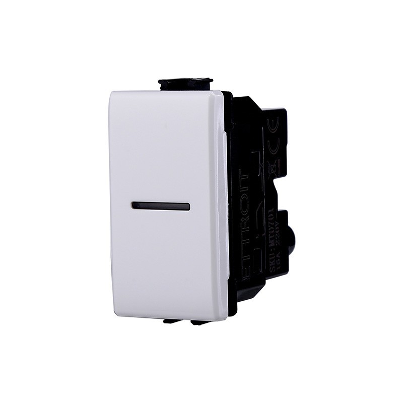 Interruttore Assiale Unipolare 1 p 16A Compatibile Bticino Matix MT0501