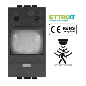 Sensore di Movimento 1 Modulo Bianco Compatibile con BTicino Living LN1800