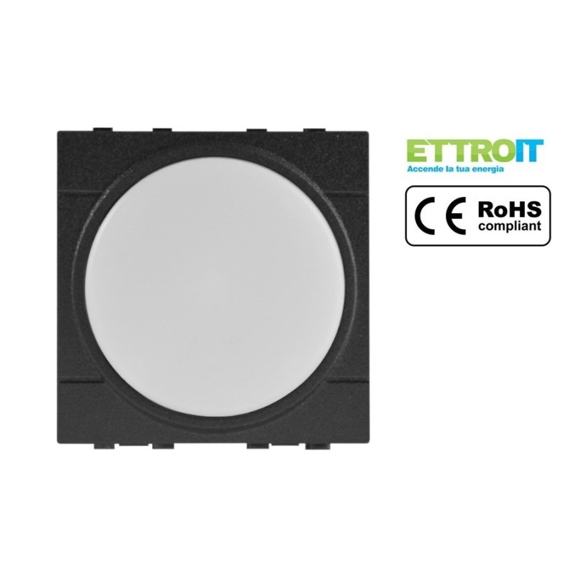 Lampada Segnapasso LED 2 Moduli 4000K Compatibile Bticino serie Living LN0322