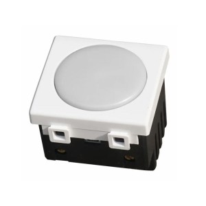 Lampada di Emergenza da Incasso LED 2 Moduli 220V 6000K con Batteria e Tasto ON/OFF Compatibile BTicino Matix MT4201