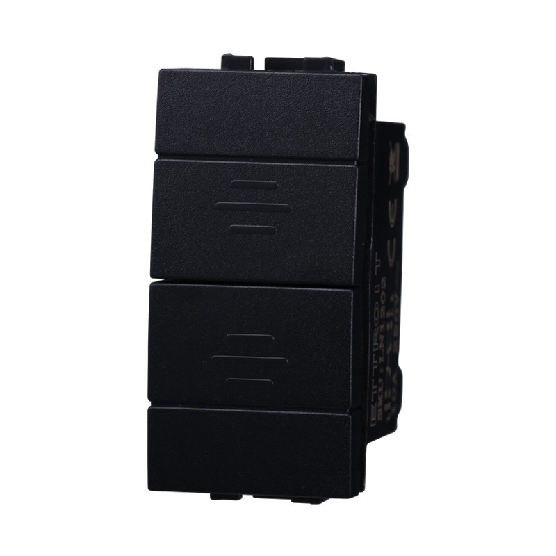 Pulsante Doppio Saliscendi Tapparella 1p 10A Compatibile Bticino Living LN1202