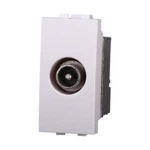 Presa Tv Connettore Maschio Bianca Compatibile Bticino Living LB2250