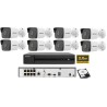 Kit Videosorveglianza Hikvision IP Poe NVR 8 Telecamere Bullet 2 MP HDD 1TB IP67