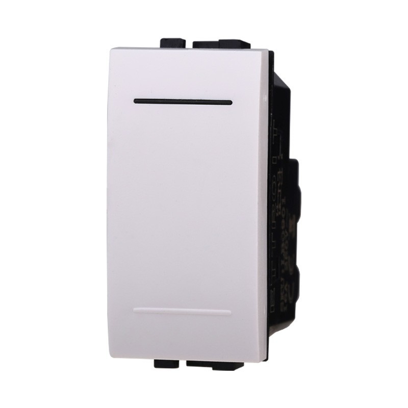 Interruttore Unipolare 1 p 10A Colore Bianco Compatibile Bticino Living Light LB0401