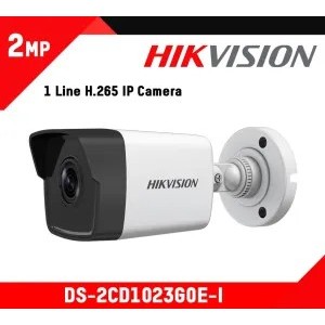 Telecamera di sorveglianza IP 2 MP Bullet Hikvision DS-2CD1023G0E-I 2.8 mm Full HD con IR 30 m e protezione IP67