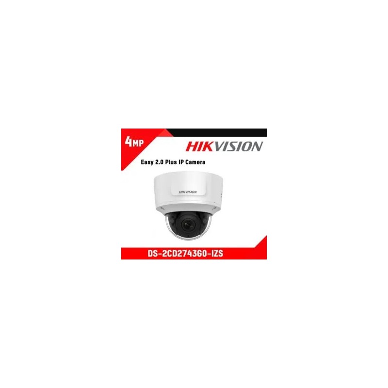 Telecamera IP MiniDome Hikvision DS-2CD2743G0-IZS 4MP Motorizzata 2.8-12mm